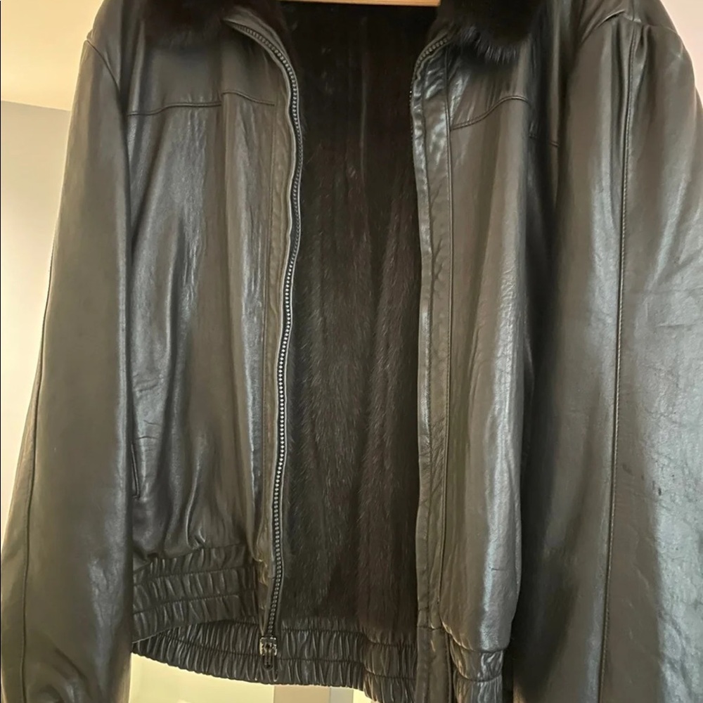Leather & Mink Reversible Jacket